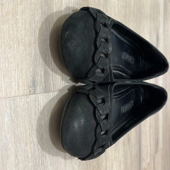 ECCO Kelly flats leather black ballet size 37 7 trendy 90s Y2K 2000s VTG luxury - Picture 2 of 6